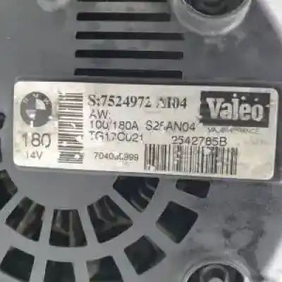 Peça sobressalente para automóvel em segunda mão alternador por bmw serie 6 cabrio (e64) n62b44a referências oem iam 7524972 704035999 tg17c021 