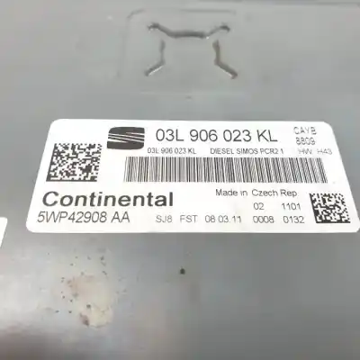 Second-hand car spare part ecu engine control for seat leon (1p1) cayb.cay oem iam references 5wp42908aa 03l906023kl 