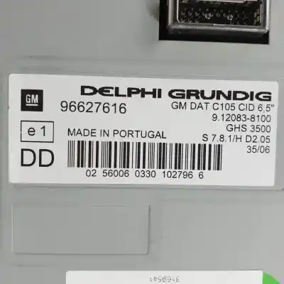 Second-hand car spare part multifunction display for opel antara z32se.10hm oem iam references 96627616 9120838100 