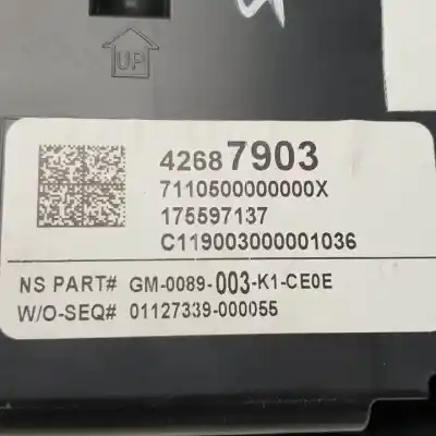 Second-hand car spare part dashboard for opel mokka x d14net oem iam references 42687903  