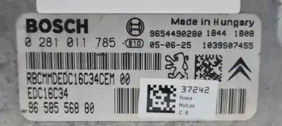 Second-hand car spare part ecu engine control for citroen c3 8hz oem iam references 0281011785 9658556880 