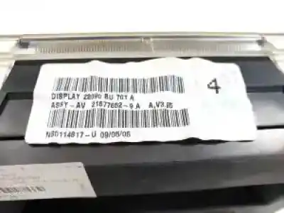 Second-hand car spare part multifunction display for nissan almera (n16/e) yd22ddt oem iam references 28090bu701a 216776529a 