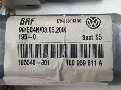 Автозапчастина б/у двиг скла задне ліво для seat leon (1m1) d-asv посилання на oem iam 1c0959811a 105540301 101389102 