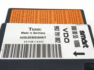 Автозапчастина б/у блок управління подушками безпеки для smart fortwo cabrio 160910 посилання на oem iam 993791002 0000055v006 