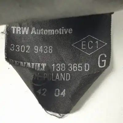 Peça sobressalente para automóvel em segunda mão cinto de segurança dianteiro esquerdo por renault modus k9k750.k9kj7 referências oem iam 138365d 33029438 