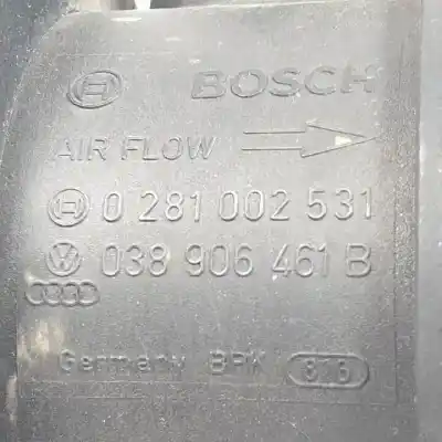 Автозапчастина б/у витратомір повітря для seat leon (1m1) d-asv посилання на oem iam 038906461b 0281002531 
