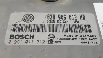 Автозапчастина б/у ебу контролер двигуна для seat leon (1m1) d-asv посилання на oem iam 0281011312 038906012hd 