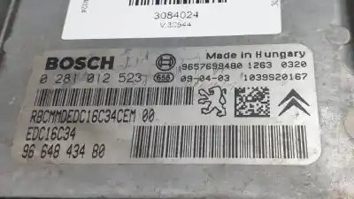 Second-hand car spare part ecu engine control for peugeot 207 d-8hz oem iam references 0281012523 9664843480 9687699480 