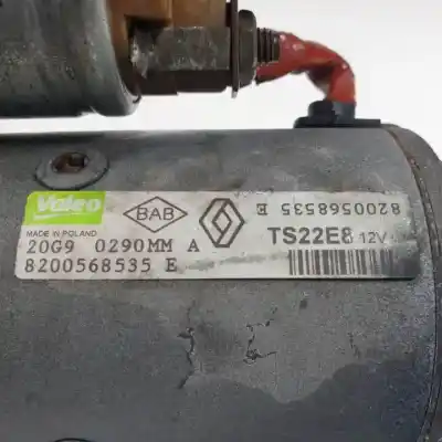 Second-hand car spare part starter motor for renault espace iv (jk0) m9r740.m9r750.m9r815 oem iam references 8200568535e ts22e8 