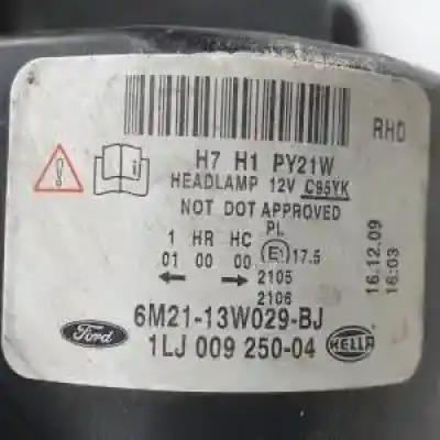 Pezzo di ricambio per auto di seconda mano faro anteriore destro per ford s-max (ca1) qxwa riferimenti oem iam 6m2113w029bj halogeno 1lj00925004 