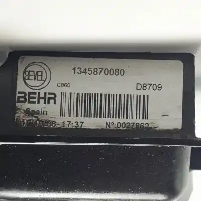 Автозапчастина б/у електро вентилятор для peugeot boxer caja cerr. techo elevado (bat.3450) (335) (2007 =>) 4hu посилання на oem iam 1345870080 d8709 