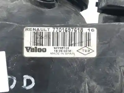 Second-hand car spare part right headlight for renault clio ii fase i (b/cbo) d7f720 oem iam references 7701697618  