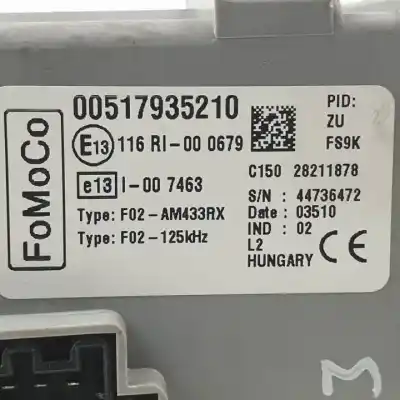 Second-hand car spare part fuse box unit for ford ka (ccu) 169a4000 oem iam references 00517935210 c15028211878 