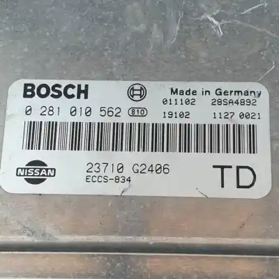 Second-hand car spare part ecu engine control for nissan cabstar e td27t oem iam references 0281010562 23710g2406 