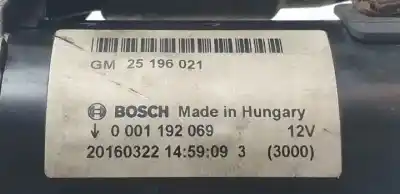 Peça sobressalente para automóvel em segunda mão motor de arranque por opel meriva b a14net referências oem iam 25196021 0001192069 