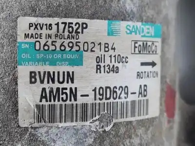 Second-hand car spare part air conditioning compressor for ford focus lim. (cb8) t3da.t3db oem iam references am5n19d629ab 1752p 