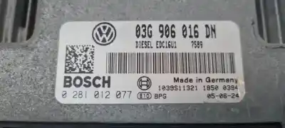 Second-hand car spare part ecu engine control for volkswagen golf plus (5m1) azv.bkd oem iam references 0281012077 03g906016d 