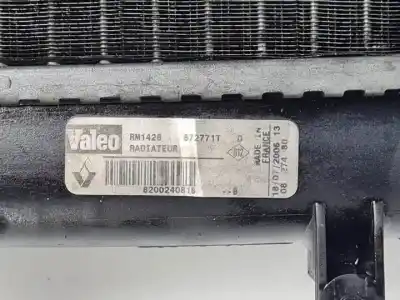 Автозапчасти б/у водяной радиатор за renault kangoo i (f/kc0) k9k702 ссылки oem iam 8200240818b 872771t  Автозапчасти б/у водяной радиатор за renault kangoo i (f/kc0) k9k702 ссылки oem iam 8200240818b 872771t