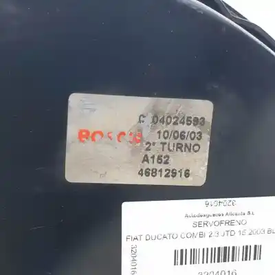 İkinci el araba yedek parçası fren servisi için fiat ducato combi 15 (desde 03.02) f1ae0481c oem iam referansları 46812916  