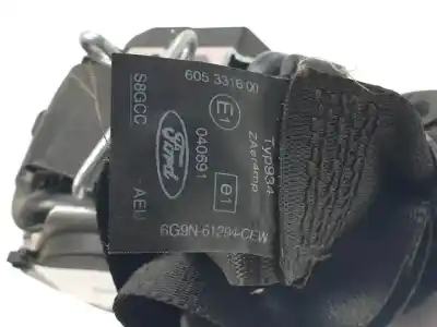 Автозапчастина б/у передній правий ремін безпеки для ford s-max (ca1) qxwb посилання на oem iam 6g9n61294cew 605331600 