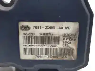Автозапчастина б/у абс для ford s-max (ca1) qxwb посилання на oem iam 7g912c405aa 16566001a 16565701 