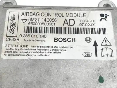 Автозапчастина б/у блок управління подушками безпеки для ford s-max (ca1) qxwb посилання на oem iam 0285010140 6m2t14b056ad 