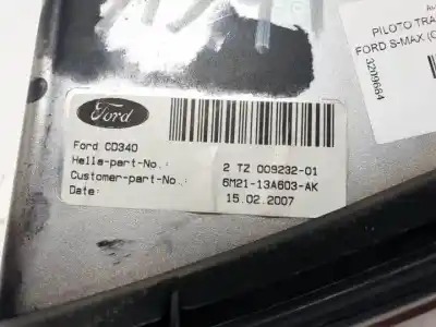 Автозапчастина б/у внутрішній лівий задній ліхар для ford s-max (ca1) qxwb посилання на oem iam 6m2113a603ak halogeno 2tz00923201 