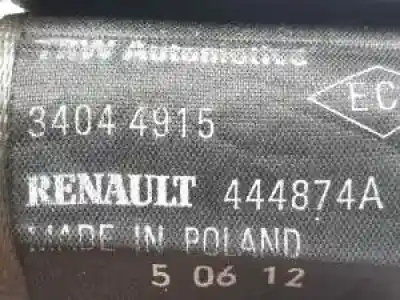 Peça sobressalente para automóvel em segunda mão cinto de segurança traseiro direito por renault grand modus k9k770.k9k67 referências oem iam 444874a 34044915 