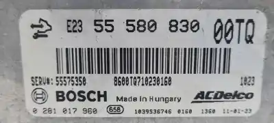 Second-hand car spare part ecu engine control for opel corsa d z13dtj.a13dtc oem iam references 0281017960 55580830 