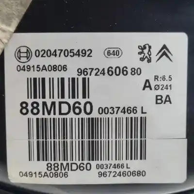 Second-hand car spare part brake servo for citroen c3 8hzdv4td.8hrdv4c.8hz.8hr.8h01 oem iam references 9672460680 0204705492 