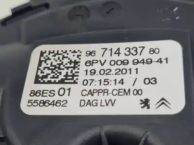 Автозапчастина б/у педальний потенціометр для citroen c3 8hzdv4td.8hrdv4c.8hz.8hr.8h01 посилання на oem iam 9671433780 6pv00994941 