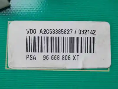 Pezzo di ricambio per auto di seconda mano pannello degli strumenti per citroen c3 8hzdv4td.8hrdv4c.8hz.8hr.8h01 riferimenti oem iam 96668806xt a2c53385827 