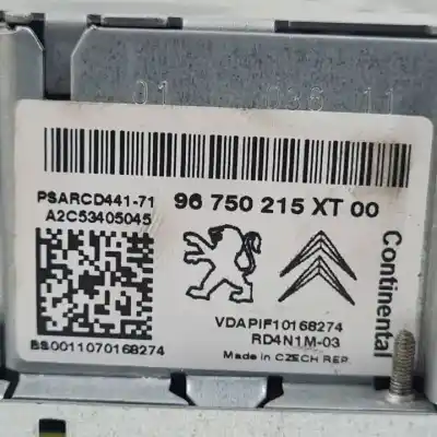 Pezzo di ricambio per auto di seconda mano impianto audio / radio cd per citroen c3 8hzdv4td.8hrdv4c.8hz.8hr.8h01 riferimenti oem iam 96750215xt00 a2c53405045 