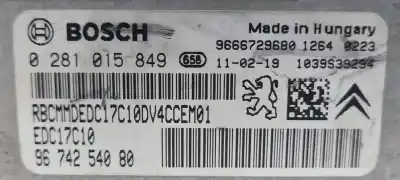 Tweedehands auto-onderdeel ecu motorcontroller voor citroen c3 8hzdv4td.8hrdv4c.8hz.8hr.8h01 oem iam-referenties 0281015849 9674254080 