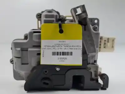 Peça sobressalente para automóvel em segunda mão fechadura da porta traseira esquerda por seat leon (1p1) bxe referências oem iam 1p1839015  