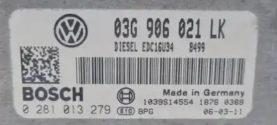 Second-hand car spare part ecu engine control for seat leon (1p1) bxe oem iam references 0281013279 03g906021lk 