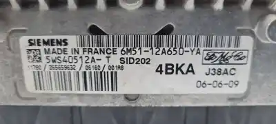 Second-hand car spare part ecu engine control for ford focus c-max (cap) d-kkda oem iam references 5ws40512at 6m5112a650ya 