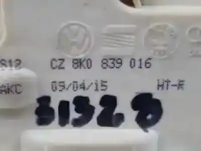 Peça sobressalente para automóvel em segunda mão fechadura da porta traseira direita por audi q5 (8r) caha.cglb.cmga referências oem iam 8k0839016  