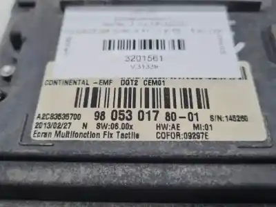 Автозапчасти б/у многофункциональный дисплей за peugeot 208 9h05 ссылки oem iam 9805301780 a2c83535700  Автозапчасти б/у многофункциональный дисплей за peugeot 208 9h05 ссылки oem iam 9805301780 a2c83535700