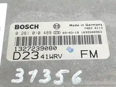 Second-hand car spare part ecu engine control for fiat ducato combi 15 (desde 03.02) f1ae0481c oem iam references 0281010489 1327239080 