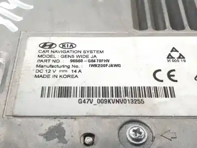 Pezzo di ricambio per auto di seconda mano sistema di navigazione gps per kia picanto (ja) g4lf riferimenti oem iam 96560g9470fhv  