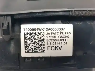 Peça sobressalente para automóvel em segunda mão comando de sofagem (chauffage / ar condicionado) por kia picanto (ja) g4lf referências oem iam 97250g6xxx  