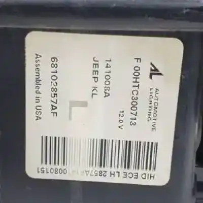 Second-hand car spare part left headlight for jeep cherokee (kl) ebt.yrh oem iam references 68102857af xenon f00htc300713 