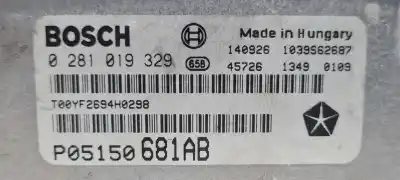 Second-hand car spare part ecu engine control for jeep cherokee (kl) ebt.yrh oem iam references 0281019329 p05150681ab 