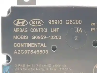 Автозапчастина б/у блок управління подушками безпеки для kia picanto (ja) g4lf посилання на oem iam 95910g6200 g695910200 