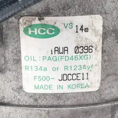 Second-hand car spare part air conditioning compressor for kia cee´d (jd) d4fc oem iam references f500jdce11  