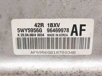 Second-hand car spare part ecu engine control for chevrolet aveo b12d1 oem iam references 96469978af 5wy5956g 