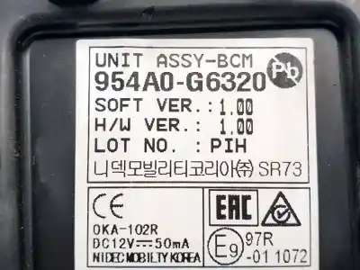 Автозапчастина б/у електронний модуль для kia picanto (ja) g4lf посилання на oem iam 954a0g6320  
