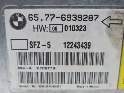 Second-hand car spare part airbag control unit for bmw 5 (e60) 520 i oem iam references 65776969287 12243439 sl6939287018 