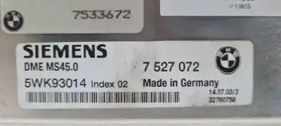 Second-hand car spare part ecu engine control for bmw 5 (e60) 520 i oem iam references 5wk93014 7527072 7533672 